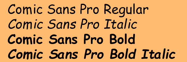 Comic Sans Pro